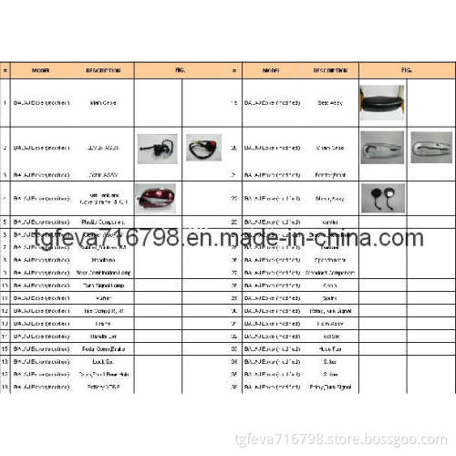 Motorcycle Parts (BAJAJ Boxer)
